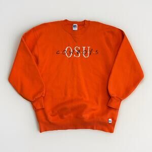 Oklahoma State OSU Cowboys Vtg Sweatshirt Crewneck 90s Russell Athletic Size-L